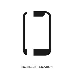 The best Mobile Application icon vector. Symbol illustration in unique trendy style. From Online Store icons theme collections. Suitable for many purpose.