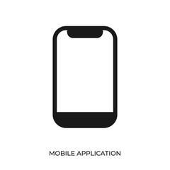 The best Mobile Application icon vector. Symbol illustration in unique trendy style. From Online Store icons theme collections. Suitable for many purpose.