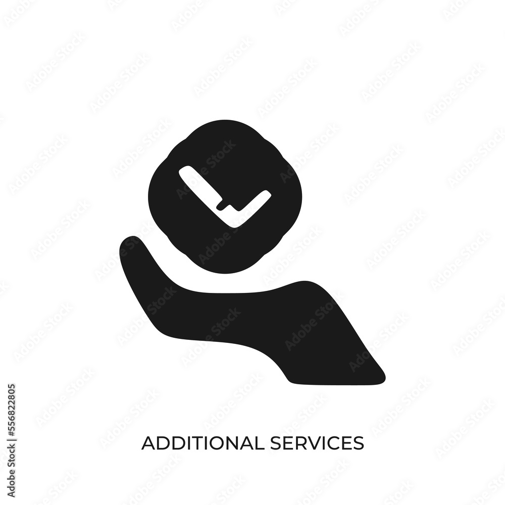 Poster the best additional service icon vector. symbol illustration in unique trendy style. from online sto