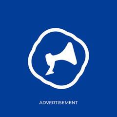 The best Advertisement icon vector. Symbol illustration in unique trendy style. From Online Store icons theme collections. Suitable for many purpose.