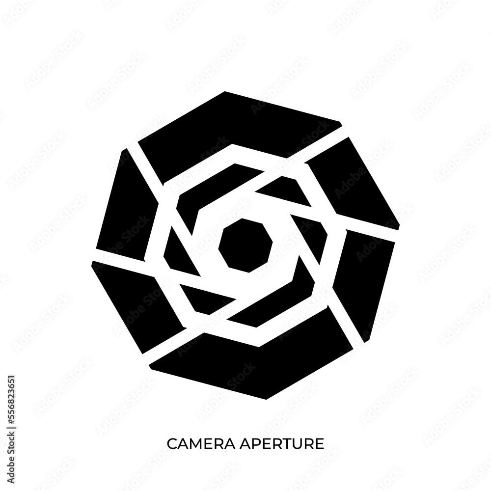 Poster the best camera shutter aperture icon vector. flat unique design style. suitable for many purpose.