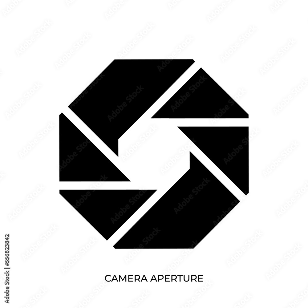 Poster the best camera shutter aperture icon vector. flat unique design style. suitable for many purpose.