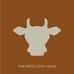 The best of Cow Head Silhouette icon vector, illustration logo template in unique style. Can be used for many purposes.