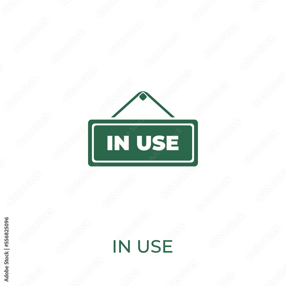 Poster in use sign concept icon. vector symbol design of business collection. can be used for web and mobil