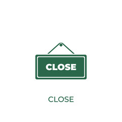 Close sign concept icon. Vector symbol design from business collection. Can be used for web and mobile.