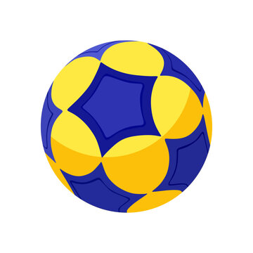 Realistic Korfball ball vector illustration, in trendy flat cartoon design style. Perfect 3d icon of sport equipment for many purposes.