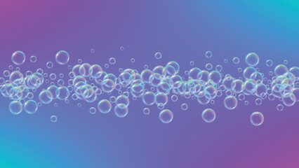 Soap cleaning foam background. Shampoo bubbles and suds.