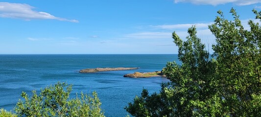 view of the coast of the sea