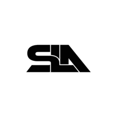Fotobehang SLA letter monogram logo design vector © saiful