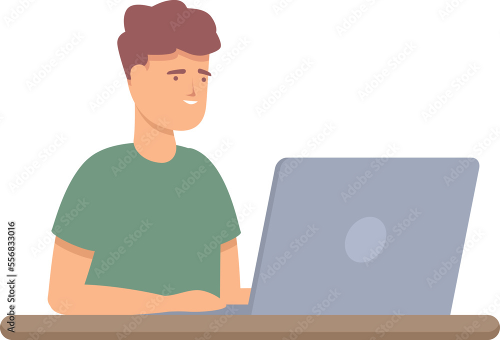Poster digital coding icon cartoon vector. children class. software kid