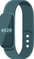 Step monitor icon cartoon vector. Gadget device. Screen display