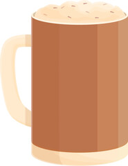 Cold coffee mug icon cartoon vector. Drink cafe. Espresso milk