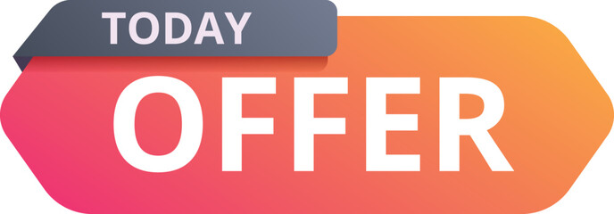 Today only icon cartoon vector. Sale offer. Super price