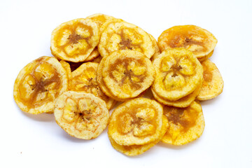 Banana stuffed with tamarind. Fruit snack