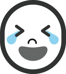 face with tears of joy icon