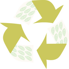 Recycling symbol illustration