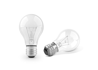 light bulb isolated on white. 3d render