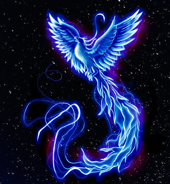 Phoenix blue in the stars 