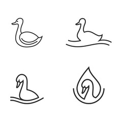 Duck logo vector