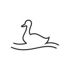 Duck logo vector