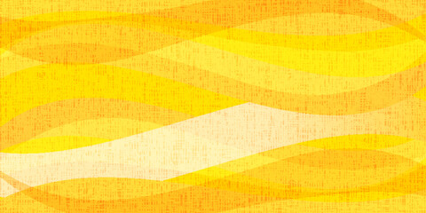 黄色　波　和紙　背景