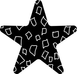 Hand drawn star texture