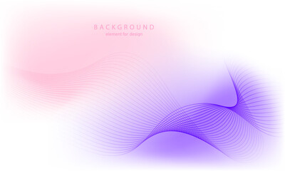 Abstract gradient background. Wave element for design. Digital frequency track equalizer. Stylized line art. Colorful shiny wave with lines created using blend tool. Curved wavy smooth stripe. Vector.