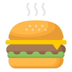 Illustration of Burger design Icon