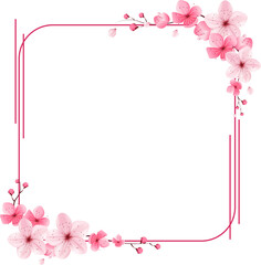 pink blossom border