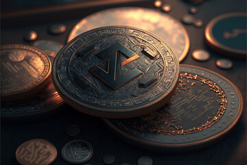 Imaginary Cryptocurrency generated by AI