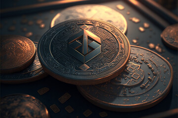 Imaginary Cryptocurrency generated by AI