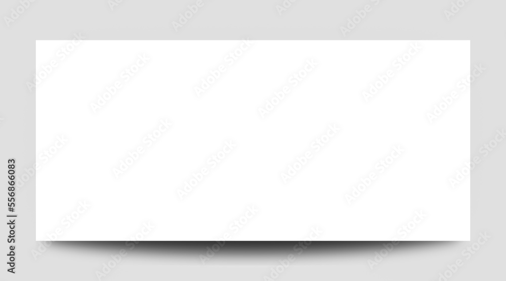 Poster blank white pamphlet paper 3d rendering with copy space text. blank long page illustration useful fo