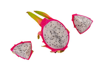 Dragon fruit isolated on transparent background