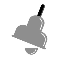 Shiny Bell Illustration with Handle