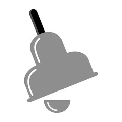 Shiny Bell Illustration with Handle