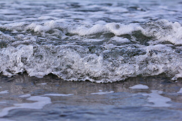 wave splashing in the sea
