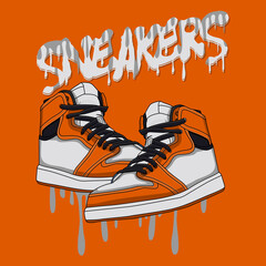 SHoes Sneakers Footwear Vector Image And Illustration