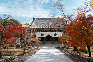 Autumn of Chishaku-in temple in Kyoto, Japan