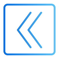 left arrow gradient icon