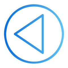 left arrow gradient icon