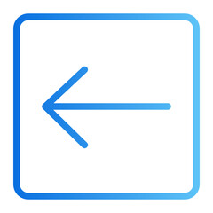 left arrow gradient icon