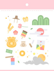 Easy-to-use hand drawing sticker illustration 
