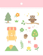 Easy-to-use hand drawing sticker illustration 
