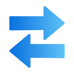 right left gradient icon