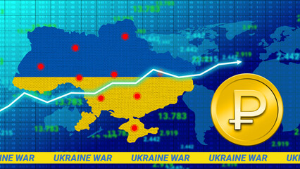 Ukraine war impact on ruble currency value