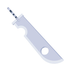 A customizable flat icon of knife 