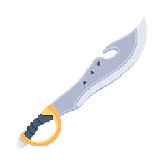 Check out flat icon of katana 