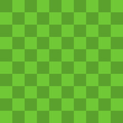 Dark green squares on a green background. Seamless abstract background. Vector illustration.