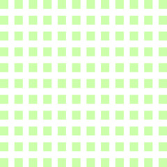 Green squares on a white background. Seamless abstract background. Vector illustration.