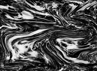 Black Marble ink texture acrylic painted waves texture background. pattern can used for wallpaper or skin wall tile luxurious..